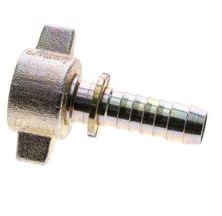 15 mm & G3/4'' Stalen/gietijzeren Slangpilaar Binnendraad en Veiligheidskraag DIN 8537/20033
