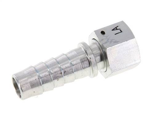 19x33 mm & G3/4'' Verzinkt Stalen Slangpilaar met Wartelmoer DIN EN 14423 / DIN 2826