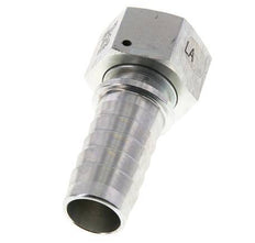 25x40 mm & G1'' Verzinkt Stalen Slangpilaar met Wartelmoer DIN EN 14423 / DIN 2826