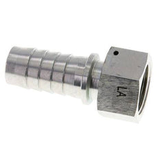 25x40 mm & G1'' Verzinkt Stalen Slangpilaar met Wartelmoer DIN EN 14423 / DIN 2826