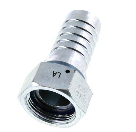 32x48 mm & G1-1/4'' Verzinkt Stalen Slangpilaar met Wartelmoer DIN EN 14423 / DIN 2826