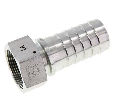 38x54 mm & G1-1/2'' zink plated Steel Hose Pillar with Union Nut DIN EN 14423 / DIN 2826