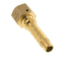 13x25 mm & G1/2'' Messing Slangpilaar met Wartelmoer DIN EN 14423 / DIN 2826