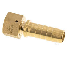 19x33 mm & G3/4'' Messing Slangpilaar met Wartelmoer DIN EN 14423 / DIN 2826
