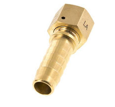 19x33 mm & G3/4'' Messing Slangpilaar met Wartelmoer DIN EN 14423 / DIN 2826