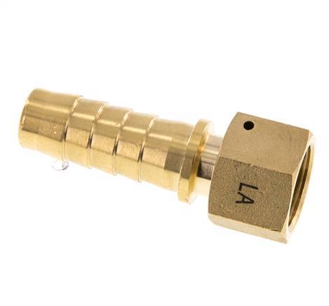 19x33 mm & G3/4'' Messing Slangpilaar met Wartelmoer DIN EN 14423 / DIN 2826