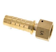 19x33 mm & G3/4'' Messing Slangpilaar met Wartelmoer DIN EN 14423 / DIN 2826