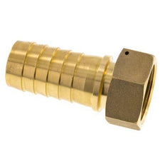38x54 mm & G1-1/2'' Messing Slangpilaar met Wartelmoer DIN EN 14423 / DIN 2826