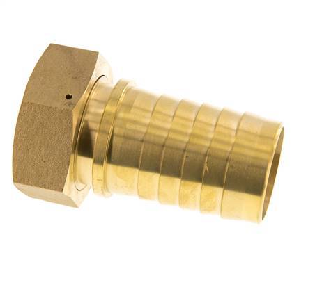 50x68 mm & G2'' Messing Slangpilaar met Wartelmoer DIN EN 14423 / DIN 2826