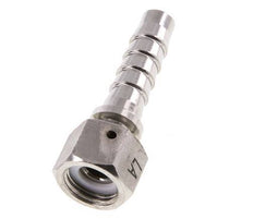 13x25 mm & G1/2'' RVS 1.4301 Slangpilaar met Wartelmoer DIN EN 14423 / DIN 2826