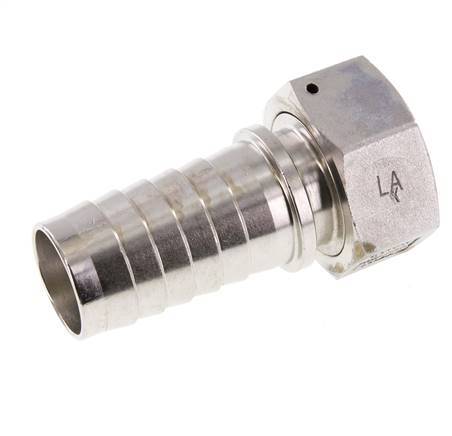 32x48 mm & G1-1/4'' RVS 1.4301 Slangpilaar met Wartelmoer DIN EN 14423 / DIN 2826