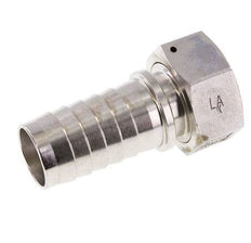 32x48 mm & G1-1/4'' RVS 1.4301 Slangpilaar met Wartelmoer DIN EN 14423 / DIN 2826