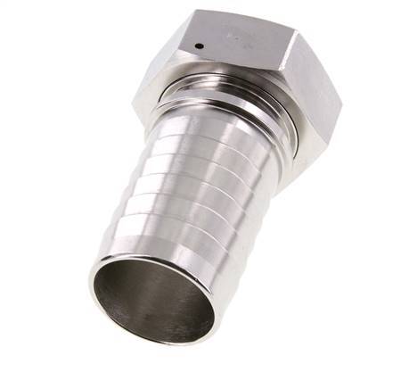 50x68 mm & G2'' RVS 1.4301 Slangpilaar met Wartelmoer DIN EN 14423 / DIN 2826