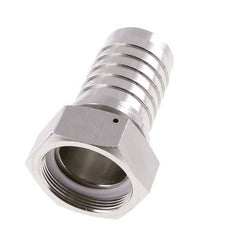 50x68 mm & G2'' RVS 1.4301 Slangpilaar met Wartelmoer DIN EN 14423 / DIN 2826