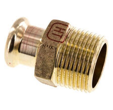 Perskoppeling - 15mm Persmof & R 3/4'' Buiseinde - Koperlegering