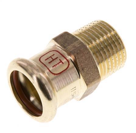 Perskoppeling - 18mm Persmof & R 1/2'' Buiseinde - Koperlegering