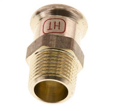 Perskoppeling - 18mm Persmof & R 1/2'' Buiseinde - Koperlegering