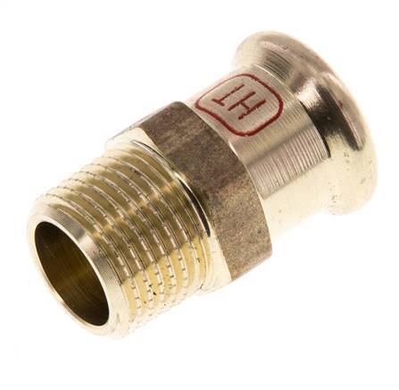 Perskoppeling - 18mm Persmof & R 1/2'' Buiseinde - Koperlegering