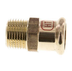 Perskoppeling - 18mm Persmof & R 1/2'' Buiseinde - Koperlegering