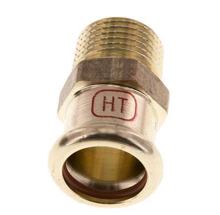 Perskoppeling - 18mm Persmof & R 1/2'' Buiseinde - Koperlegering