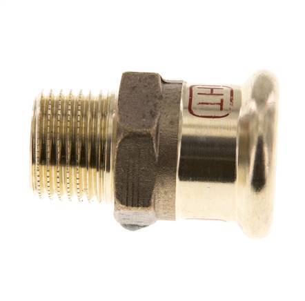 Perskoppeling - 22mm Persmof & R 1/2'' Buiseinde - Koperlegering
