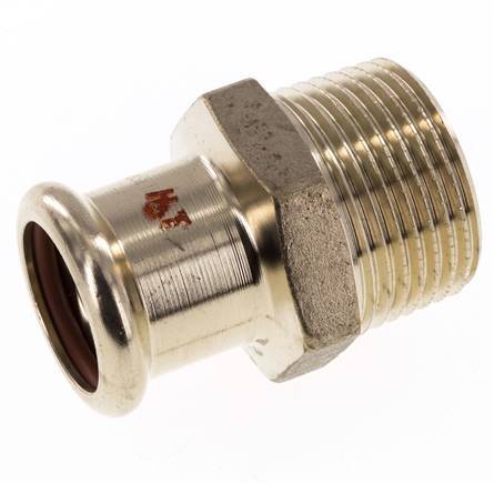 Perskoppeling - 22mm Persmof & R 1'' Buiseinde - Koperlegering