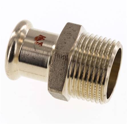 Perskoppeling - 22mm Persmof & R 1'' Buiseinde - Koperlegering