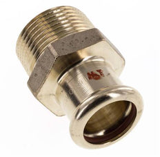 Perskoppeling - 22mm Persmof & R 1'' Buiseinde - Koperlegering