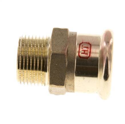 Perskoppeling - 28mm Persmof & R 3/4'' Buiseinde - Koperlegering