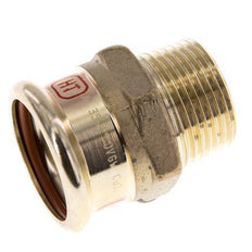 Perskoppeling - 35mm Persmof & R 1'' Buiseinde - Koperlegering