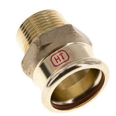 Perskoppeling - 35mm Persmof & R 1'' Buiseinde - Koperlegering