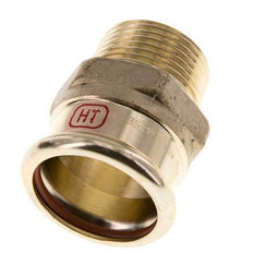 Perskoppeling - 35mm Persmof & R 1'' Buiseinde - Koperlegering