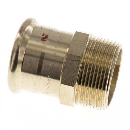 Press Fitting - 42mm Female & R 1-1/2'' Male - Copper alloy