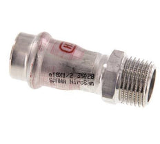 Perskoppeling - 18mm Persmof & R 1/2'' Buiseinde - RVS