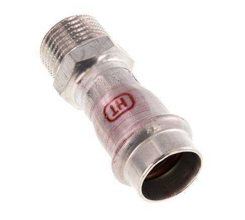 Perskoppeling - 18mm Persmof & R 1/2'' Buiseinde - RVS