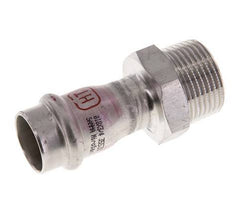 Perskoppeling - 18mm Persmof & R 3/4'' Buiseinde - RVS