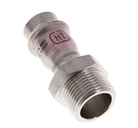 Perskoppeling - 18mm Persmof & R 3/4'' Buiseinde - RVS
