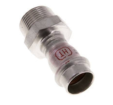 Perskoppeling - 18mm Persmof & R 3/4'' Buiseinde - RVS