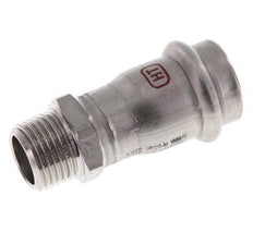 Perskoppeling - 22mm Persmof & R 1/2'' Buiseinde - RVS