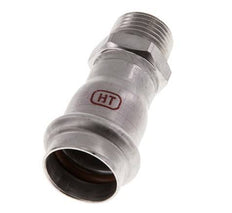 Perskoppeling - 22mm Persmof & R 1/2'' Buiseinde - RVS