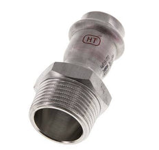 Perskoppeling - 22mm Persmof & R 1'' Buiseinde - RVS
