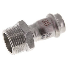 Perskoppeling - 22mm Persmof & R 1'' Buiseinde - RVS