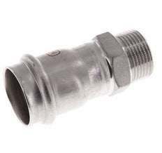 Perskoppeling - 28mm Persmof & R 3/4'' Buiseinde - RVS