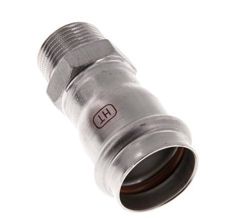 Perskoppeling - 28mm Persmof & R 3/4'' Buiseinde - RVS