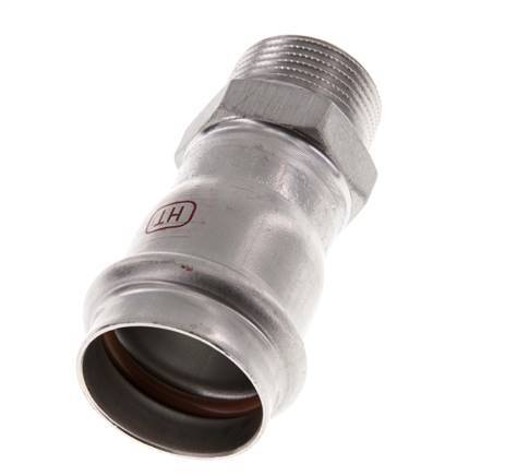 Perskoppeling - 28mm Persmof & R 3/4'' Buiseinde - RVS