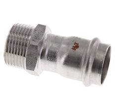 Perskoppeling - 28mm Persmof & R 1'' Buiseinde - RVS