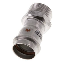 Perskoppeling - 28mm Persmof & R 1'' Buiseinde - RVS