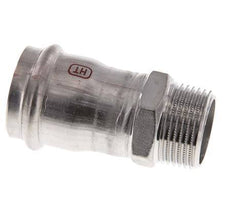 Perskoppeling - 35mm Persmof & R 1'' Buiseinde - RVS