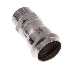 Perskoppeling - 35mm Persmof & R 1'' Buiseinde - RVS