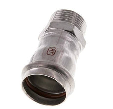 Perskoppeling - 35mm Persmof & R 1'' Buiseinde - RVS